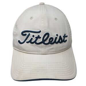 Fitleist Pro V1 Slideback Baseball Cap Beige One Size Adjustable Embroidered